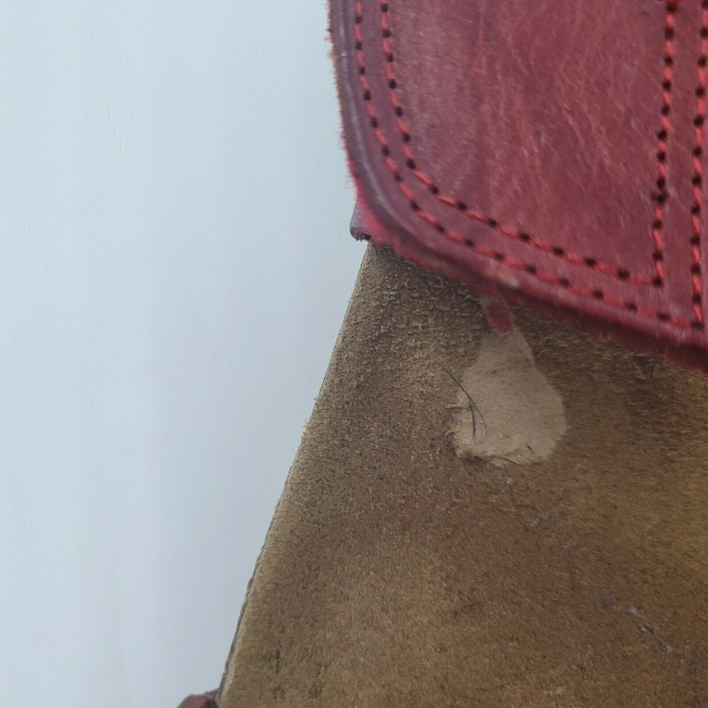 Lola Sabbia Eric Michael Liat Red Leather Double Strap Wedge Sandal Size 40 / 10 - Picture 10 of 12